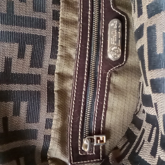 AUTHENTIC Vintage FENDI Zucca Handbag - Picture 13 of 16